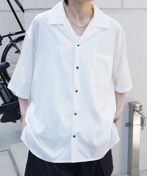 ルーズ ストライプ シャツ ユニセックス 韓国 トップス nr9115 3792653_base.jpg