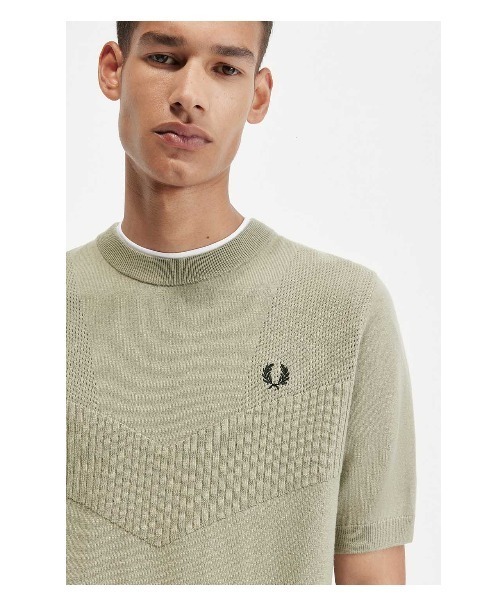フレッドペリーFRED PERRY Knitted Shirt UK10 ニット FRED PERRY（フレッドペリー）の「Knitted Shirt（ニット