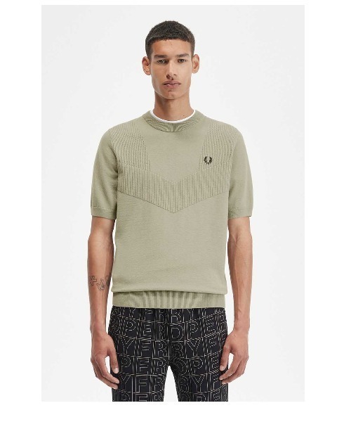 【最終値引き】FREDPERRY Pointelle Detail Jumper FRED PERRY(フレッドペリー)の「Pointelle Detail Knitted T