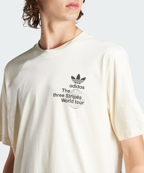 ★主役級【adidas】Originals 3ストライプ スウェーデンTシャツ adidas tシャツ スリーストライプスTシャツ / アディダス