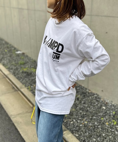 mi via loca（ミヴィアロカ）の「GILDAN メランポジウムロゴロンT 【PT NO. MVL028 ※2A】（Tシャツ/カットソー・レディース・オフホワイト/ナチュラル/ブラック/ベージュ・MEDIUM/X-LARGE）」の13枚目の写真