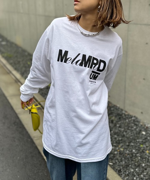 mi via loca（ミヴィアロカ）の「GILDAN メランポジウムロゴロンT 【PT NO. MVL028 ※2A】（Tシャツ/カットソー・レディース・オフホワイト/ナチュラル/ブラック/ベージュ・MEDIUM/X-LARGE）」の11枚目の写真