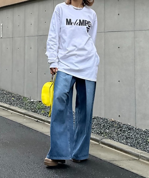 mi via loca（ミヴィアロカ）の「GILDAN メランポジウムロゴロンT 【PT NO. MVL028 ※2A】（Tシャツ/カットソー・レディース・オフホワイト/ナチュラル/ブラック/ベージュ・MEDIUM/X-LARGE）」の20枚目の写真