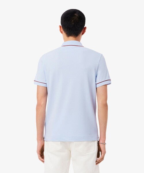 LACOSTE(ラコステ)の「オーガニックコットン ストレッチ鹿の子 配色パイピング比翼ポロシャツ(ポロシャツ・メンズ・ホワイト/ネイビー/ライトブルー/モスグリーン/ブラウン/オフホワイト/サックスブルー/ブラック・3/4/5/2/6)」の20枚目の写真