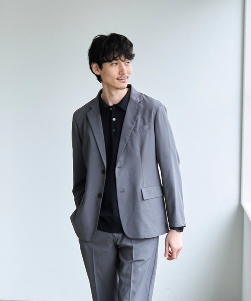 coen(コーエン)の「【RONEL】クリアニットポロシャツ(ポロシャツ・メンズ・オフホワイト/ブラック/ライトグレー・S/M/L/XL)」の10枚目の写真