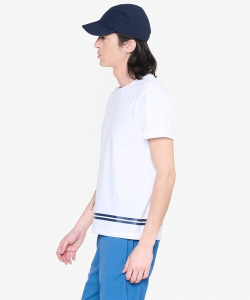 AIGLE(エーグル)の「UVカット 吸水速乾 ダブルバンドクルーネック 半袖Tシャツ(Tシャツ/カットソー・メンズ・ホワイト/ブルー/レッド/ネイビー・M/S/XL/L)」の12枚目の写真