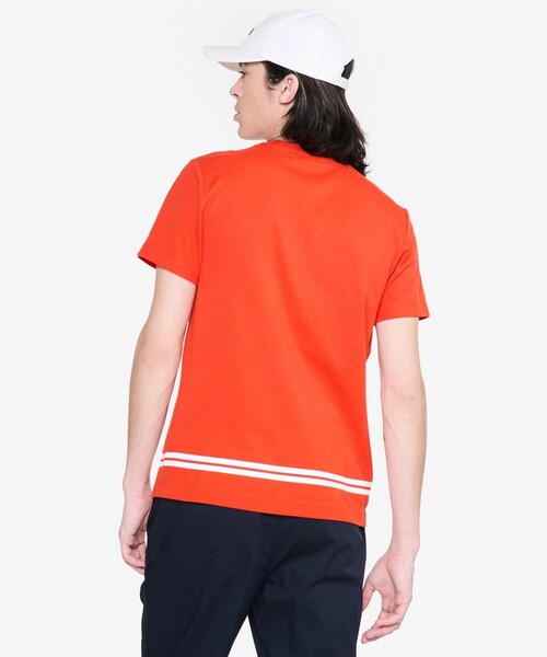 AIGLE(エーグル)の「UVカット 吸水速乾 ダブルバンドクルーネック 半袖Tシャツ(Tシャツ/カットソー・メンズ・ホワイト/ブルー/レッド/ネイビー・M/S/XL/L)」の9枚目の写真