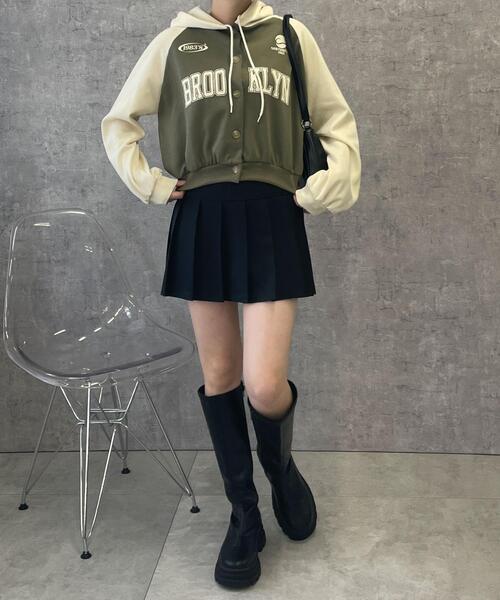 WEGO（ウィゴー）の「WEGO/カレッジカットパーカー（パーカー・レディース・カーキ/杢グレー/ブラック・FREE）」の19枚目の写真