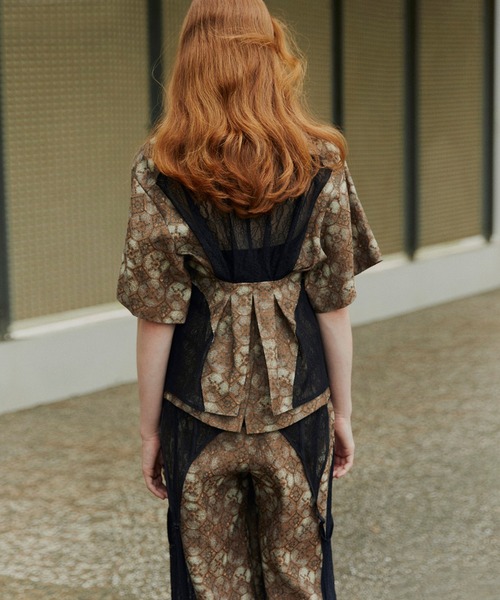 セール】タイルJQD × レーストップス Tile JQD × Lace Tops（シャツ 