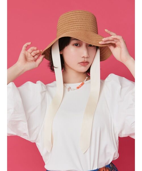 Ungrid(アングリッド)の「【WEB限定】パフスリーブドッキングブラウス(シャツ/ブラウス・レディース・ブラック/ベージュ/オフホワイト・FREE)」の7枚目の写真