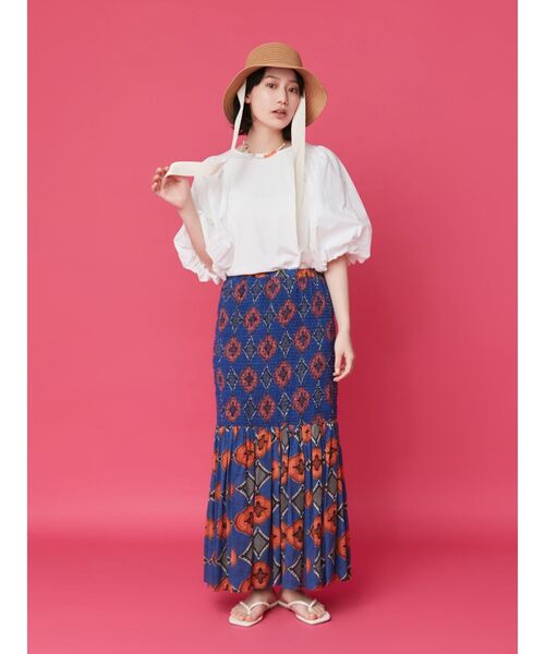 Ungrid(アングリッド)の「【WEB限定】パフスリーブドッキングブラウス(シャツ/ブラウス・レディース・ブラック/ベージュ/オフホワイト・FREE)」の8枚目の写真
