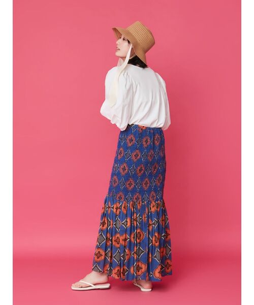 Ungrid(アングリッド)の「【WEB限定】パフスリーブドッキングブラウス(シャツ/ブラウス・レディース・ブラック/ベージュ/オフホワイト・FREE)」の10枚目の写真