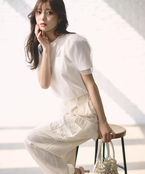 PROPORTION BODY DRESSING（プロポーションボディドレッシング）の「パラシュートパンツ / 1214130404（その他パンツ・レディース・カーキ/ホワイト系その他・SMALL/MEDIUM）」の4枚目の写真