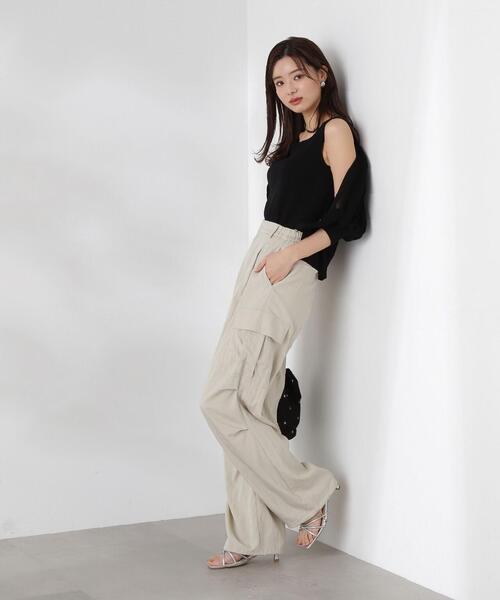 PROPORTION BODY DRESSING（プロポーションボディドレッシング）の「パラシュートパンツ / 1214130404（その他パンツ・レディース・カーキ/ホワイト系その他・SMALL/MEDIUM）」の2枚目の写真