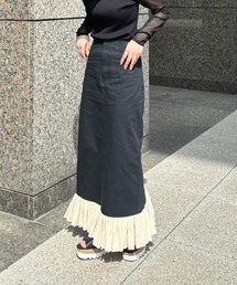 AMAIL | Cotton furi skirt(スカート)