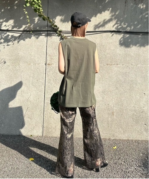 Ameri（アメリ）の「MEDI MALTA SCENERY TANK TOP（Tシャツ
