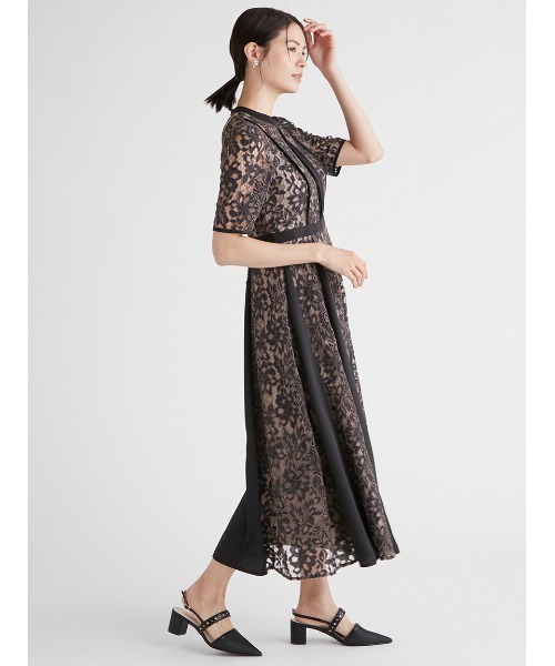 CELFORD（セルフォード）の「ドッキングデザインレースドレス