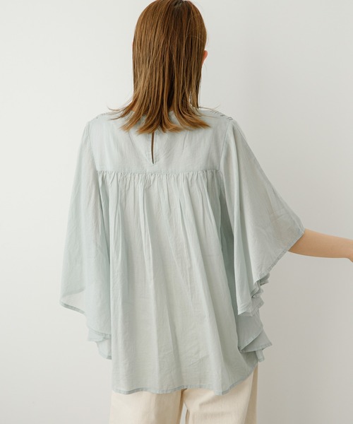URBAN RESEARCH Sonny Label（アーバンリサーチサニーレーベル）の「ピンタックレースバタフライスリーブブラウス（シャツ/ブラウス・レディース・ミント/レモンイエロー/ブラック・FREE）」の17枚目の写真