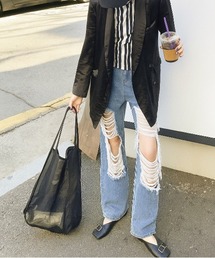 ammy.（エイミードット）の「【 ammy. / エイミードット 】 大容量 マルチ メッシュ ネオン トートバッグ（トートバッグ）」