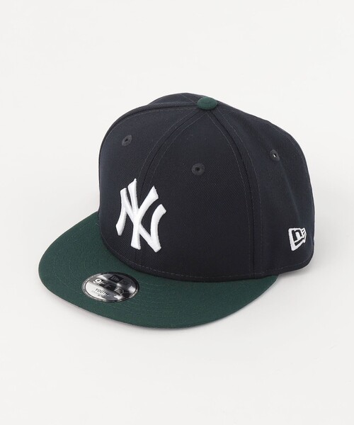 NEW ERA（ニューエラ）の「＜NEW ERA＞ニューヨーク・ヤンキース ネイビー ダークグリーンバイザー / Youth 9FIFTY（キャップ・キッズ・ネイビー・FREE）」の3枚目の写真
