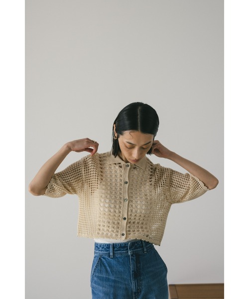 MISSONI★素敵！メタリッククロシェ編みブレザー STYLEMIXER（スタイルミキサー）の「クロシェニットシャツ