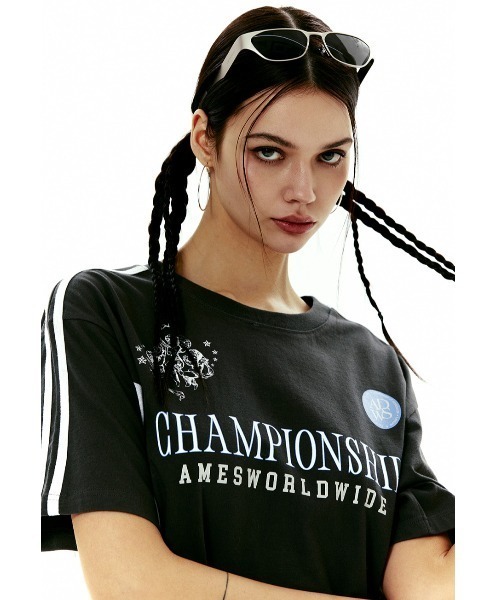 tシャツ A'GEM/9 × .kom 「AMESWORLDWIDE/アメスワールドワイド」CHARACTER SPRAY TEE/キャラクタースプレ AMESーWORLDWIDE tシャツ A'GEM/9 × .kom 「AMESWORLDWIDE