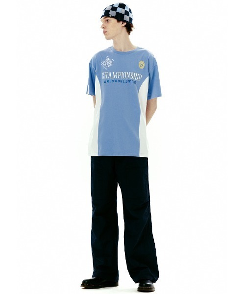 AMESWORLDWIDE(アメスワールドワイド)の「A'GEM/9 × .kom 『AMESWORLDWIDE/アメスワールドワイド』 CHAMPIONSHIP TEE/チャンピオンシップ Tシャツ(Tシャツ/カットソー・メンズ・チャコールグレー/ホワイト/ブルー・M/L)」の20枚目の写真