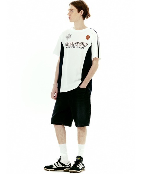☆送料・関税込☆LMC★WM OVAL GLOBE CROPPED TEE★ Free Assembly Women?s Cotton Cropped Boxy Tee with Short