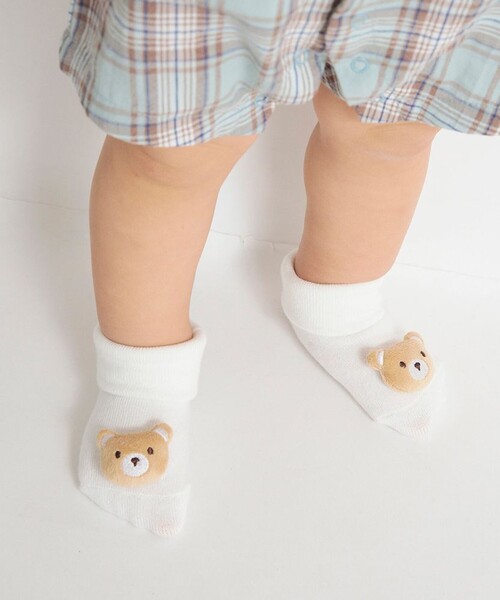 BRANSHES（ブランシェス）の「【ベビー】マスコット付き足型ソックス（ソックス/靴下・キッズ・アイボリー/ピンク・11-13cm/9-11cm）」の15枚目の写真