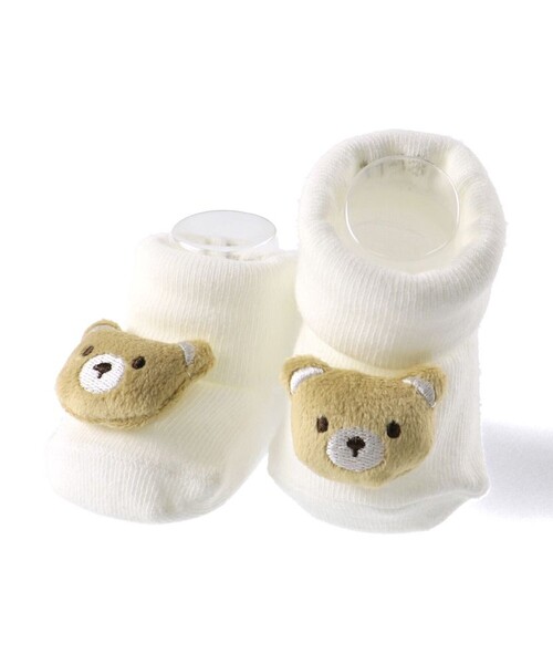 BRANSHES（ブランシェス）の「【ベビー】マスコット付き足型ソックス（ソックス/靴下・キッズ・アイボリー/ピンク・11-13cm/9-11cm）」の3枚目の写真