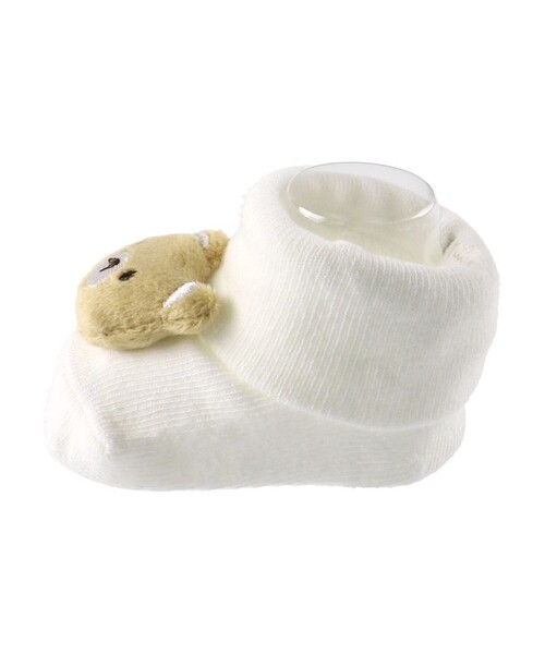BRANSHES（ブランシェス）の「【ベビー】マスコット付き足型ソックス（ソックス/靴下・キッズ・アイボリー/ピンク・11-13cm/9-11cm）」の4枚目の写真