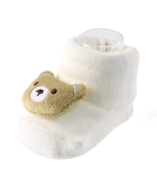 BRANSHES（ブランシェス）の「【ベビー】マスコット付き足型ソックス（ソックス/靴下・キッズ・アイボリー/ピンク・11-13cm/9-11cm）」の5枚目の写真