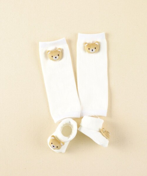 BRANSHES（ブランシェス）の「【ベビー】マスコット付き足型ソックス（ソックス/靴下・キッズ・アイボリー/ピンク・11-13cm/9-11cm）」の10枚目の写真