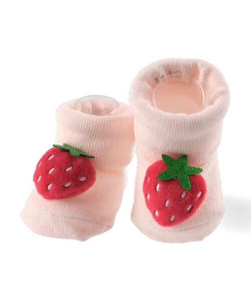BRANSHES（ブランシェス）の「【ベビー】マスコット付き足型ソックス（ソックス/靴下・キッズ・アイボリー/ピンク・11-13cm/9-11cm）」の11枚目の写真