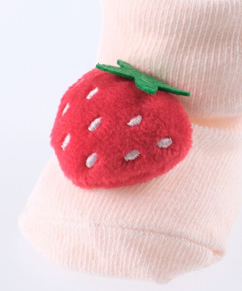 BRANSHES（ブランシェス）の「【ベビー】マスコット付き足型ソックス（ソックス/靴下・キッズ・アイボリー/ピンク・11-13cm/9-11cm）」の12枚目の写真