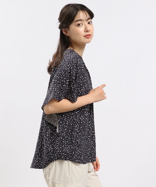 GLOBAL WORK Smile Seed Store（グローバルワーク スマイルシードストア）の「レーヨンスキッパーフレアブラウス/176129（シャツ/ブラウス・レディース・ホワイト系その他3/ホワイト系その他2/ブルー系その他/ホワイト系その他/グレー系その他/ホワイト系その他4/ホワイト系その他5/ブルー系その他2/チェック・SMALL/X-LARGE/LARGE/MEDIUM）」の8枚目の写真