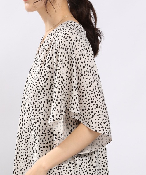 GLOBAL WORK Smile Seed Store（グローバルワーク スマイルシードストア）の「レーヨンスキッパーフレアブラウス/176129（シャツ/ブラウス・レディース・ホワイト系その他3/ホワイト系その他2/ブルー系その他/ホワイト系その他/グレー系その他/ホワイト系その他4/ホワイト系その他5/ブルー系その他2/チェック・SMALL/X-LARGE/LARGE/MEDIUM）」の12枚目の写真