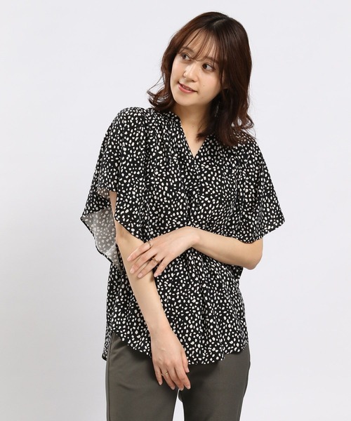 GLOBAL WORK Smile Seed Store（グローバルワーク スマイルシードストア）の「レーヨンスキッパーフレアブラウス/176129（シャツ/ブラウス・レディース・ホワイト系その他3/ホワイト系その他2/ブルー系その他/ホワイト系その他/グレー系その他/ホワイト系その他4/ホワイト系その他5/ブルー系その他2/チェック・SMALL/X-LARGE/LARGE/MEDIUM）」の22枚目の写真