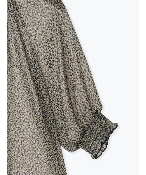 Te chichi（テチチ）の「柄アソートシャーリングスタンドブラウス（シャツ/ブラウス・レディース・グレー/ブラック/イエロー/オフホワイト・F）」の9枚目の写真