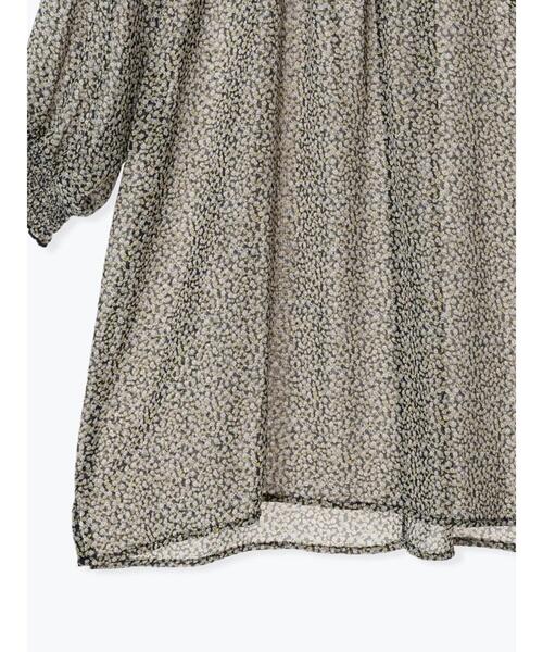 Te chichi（テチチ）の「柄アソートシャーリングスタンドブラウス（シャツ/ブラウス・レディース・グレー/ブラック/イエロー/オフホワイト・F）」の10枚目の写真