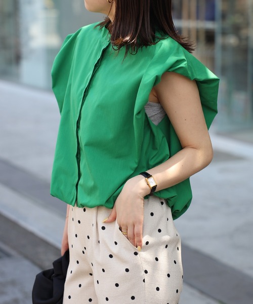 【美品S】charbon シャルボン　ノースリーブシャツ 美品S】charbon シャルボン ノースリーブシャツ charbon | 道がまっすぐ