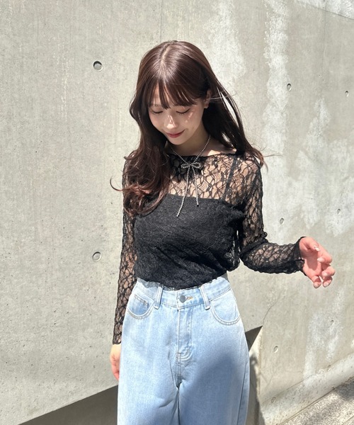 mellowneon(メロウネオン)の「リボンチョーカーネックレス(ネックレス・レディース・シルバー/その他・FREE)」の7枚目の写真