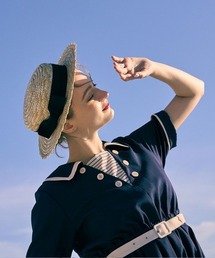 F i.n.t | ダブル釦ボーダーヨークマリンワンピース(ワンピース)