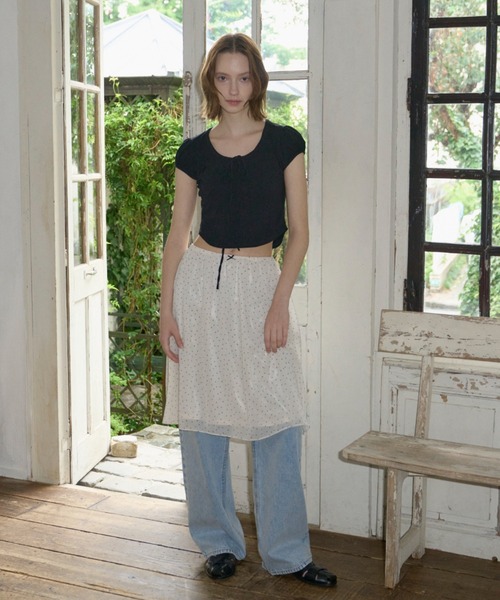 riri様 ドゥロワー パフスリーブシャツ ハリーポッター ワンポイントパフスリーブシャツブラウス