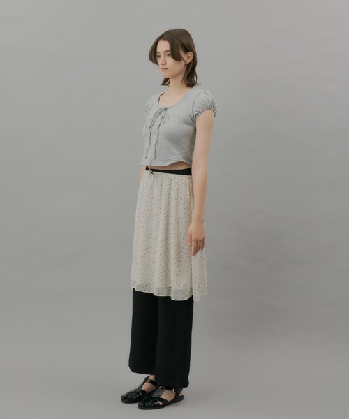 riri様 ドゥロワー パフスリーブシャツ ハリーポッター ワンポイントパフスリーブシャツブラウス