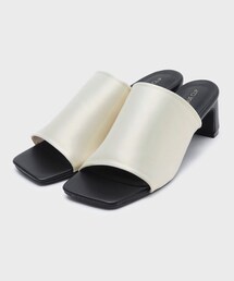 OPAQUE.CLIP | ストレッチサテンミュールサンダル(サンダル)