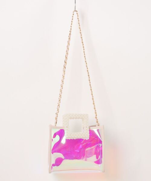 WILLSELECTION（ウィルセレクション）の「パールハンドルオーロラバッグ（ショルダーバッグ・レディース・オフホワイト・FREE）」の2枚目の写真