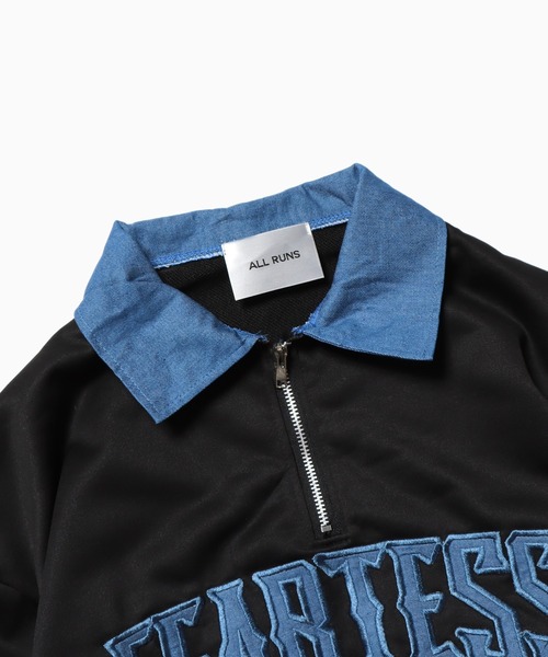 ROOPTOKYO（ループトウキョウ）の「カレッジロゴハーフジップスウェット（スウェット・メンズ・ブラック/ブラウン/アッシュ・L/XL/M）」の21枚目の写真