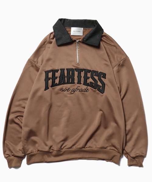 ROOPTOKYO（ループトウキョウ）の「カレッジロゴハーフジップスウェット（スウェット・メンズ・ブラック/ブラウン/アッシュ・L/XL/M）」の15枚目の写真