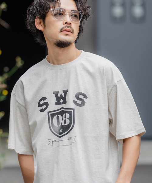 SIDEWAY STANCE（サイドウェイスタンス）の「【SIDEWAY STANCE】オリジナル ミリタリー プリント 半袖Tシャツ（Tシャツ/カットソー・メンズ・ホワイト系1/ブルー/ホワイト系/ブラック/カーキ系/ブラック系/グレー系1/ブラック系1/ホワイト・X-LARGE/LARGE/MEDIUM/SMALL）」の7枚目の写真